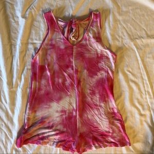 Tie dye pink romper